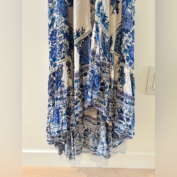 Vintage Spell and the Gypsy Collective Hotel Paradiso Bluebird Maxi Gown Dress - Picture 10 of 17